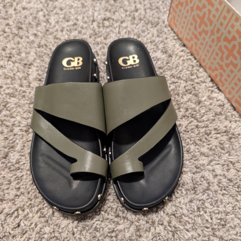 Gianni Bini Olive Green Sandals